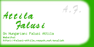 attila falusi business card